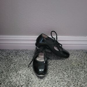 Black Kid's Tap Shoes Size 10.5 Toddler